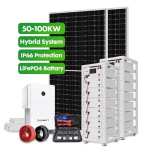 50 100KW Three Phase on Off Hybrid Solar System Uninterruptible Power Hybrid PV System CE IEC TUV for Commercial Solar Projects