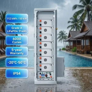 50 kW 100 kW Hybrid Solar Inverter Integrated ESS Cabinet 112 kWh 241 kWh 215 kWh High Voltage Battery