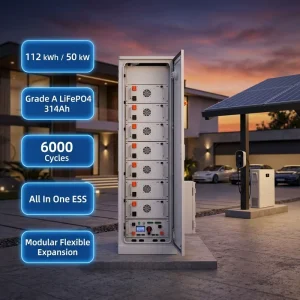 50 kW 112 kWh Industrial Commercial Solar Power Storage System IP54 All-in-One Smart Storage Distribution Cabinet