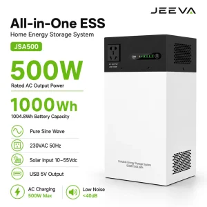500W 1000Wh Compact All in One ESS with Built in Inverter for Home Backup Power Supplier