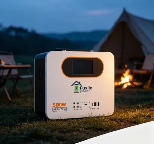 500W 1000Wh Portable Station Pure Sine Wave LiFePO4 Solar Generator Car Compatible Multiple Output Ports Camping Home Outdoor