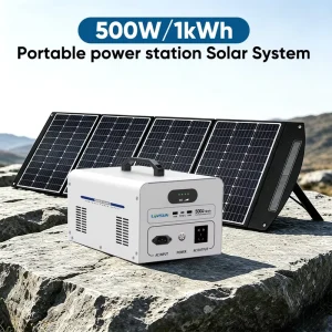 500W 1kWh Portable Power Station AC Grid & Solar Input for Outdoor Travel Emergency Backup