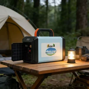 500W High-Capacity Portable Outdoor Power Station Lead-Acid Battery Solar Wireless Charging