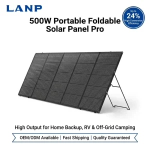 500W High Efficiency Foldable Solar Panel Durable Portable IP67 Waterproof Adjustable Stand Case Off Grid Solar Energy Products