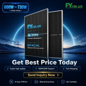 500w 550w N type 600w PV Module Black Frame Double Glass Topcon Mono Solar Panels 600w 550w 500w 720w