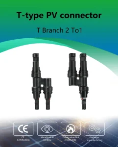 50A 1000V 直流光伏连接器 IP67 PPO 阻燃太阳能电缆连接器，适用于太阳能发电站