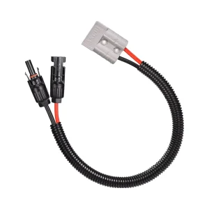 50A Solar Connector Adapter Cable with PV Extension Cord 1000V 1500V IP68 Waterproof for Solar Panel Battery Storage