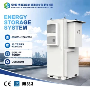 50KW 100KWH 358.4V Hybrid Grid Air-Cooled LiFePO4 Solar Energy Storage System All-in-One Commercial Industrial Storage