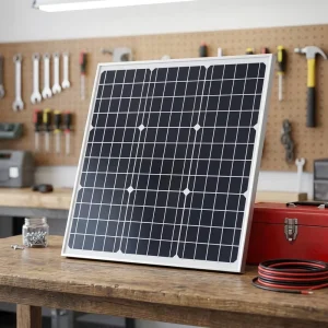 半电池全黑单晶硅光伏组件 50W 70W 19.2% 效率 阳台电站用迷你太阳能电池板