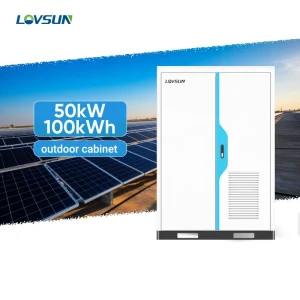 50kW 100kWh All in One Outdoor Battery Cabinet with Hybrid Inverter 380Vac for Commercial Energy Storage System