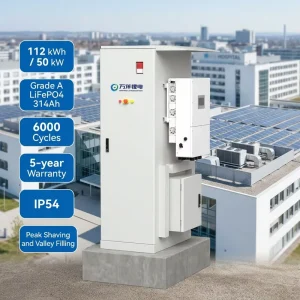 50kW 112kWh Industrial Energy Storage System BESS for Factory Peak Shaving and Backup Power