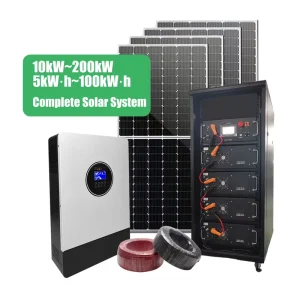 50kW 40kW 20kw 15kW 10kW 5kw Complete Lithium off Grid Full Set Kit Battery Hybrid Solar Energy System for Home Industrial