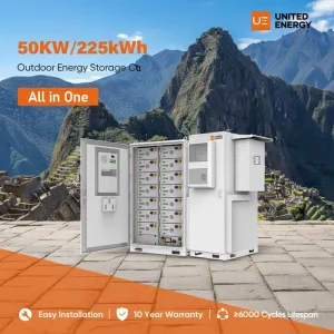50kW Solar Hybrid Inverter 200kWh LFP Battery Energy Storage System CE IEC Certified Life >8000 Times
