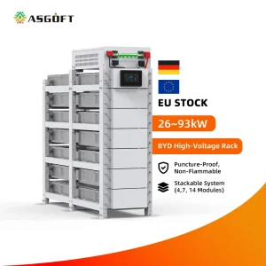 50kWh 100kWh Commercial Industrial Energy Storage System Stackable High Voltage 100kW 50kW LiFePO4 Battery ESS
