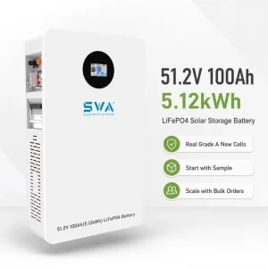 51.2V 100Ah 5kWh 48V 5kw BMS Pack Lifepo4 Wall Mount Solar Battery Home Energy Storage System Lithium ESS 200Ah Backup Battery