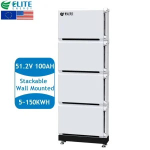 51.2V 100Ah Solar Energy Storage Stackable Expandable Batteries 48V 5kwh 10kwh 15kwh 20kwh 25kwh 30kwh Lifepo4 Home Power System