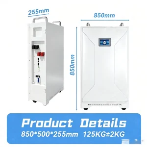 51.2V 15KWh 20KWh 30KWh LiFePO4 Lithium Solar Battery 48V 280Ah 300Ah Home Energy Storage T30 Wall-Mounted CAN IP55 Protection