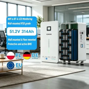 51.2V 15kW 16kWh LiFePO4 Battery Pack 8000+ Deep-Cycle Solar Battery for Energy Storage System