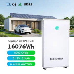 51.2V 16KWh Europe Market Solar Energy Storage LiFePO4 Lithium-ion Battery 48V 314Ah CAN Communication 10-20Kw Output Home Use