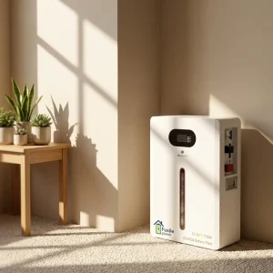51.2V 170Ah LiFePO4 Split Solar Battery 8.7kWh Wall Mount Energy Storage 50A Charge 90A Discharge 6000 Cycles Parallel 15 Units