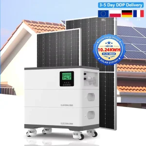 51.2V 200Ah 10.24kWh Stackable All-in-One LiFePO4 Battery System Built-in Inverter AC Output CAN for Home Solar Storage ESS