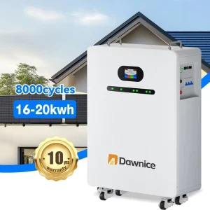 51.2V 20KWh LiFePO4 Battery Pack 100Ah to 314Ah Solar Home Energy Storage Wall-Mounted Off-Grid/Hybrid