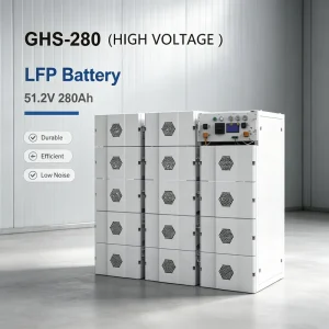 51.2V 280Ah 14.35kWh High-Voltage LiFePO4 Battery for Residential Commercial Industrial Hybrid Off-Grid Solar System