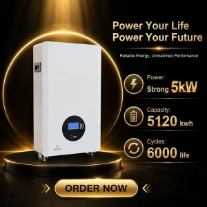 51.2V 280Ah LiFePO4 Battery 15kWh Portable Home Solar Energy Storage Powerwall With CE Certificate