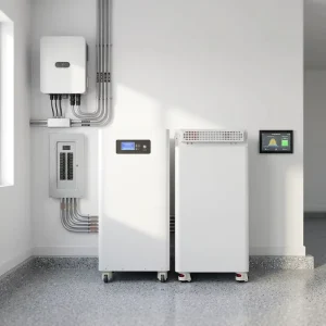 51.2V 300Ah 15kWh LiFePO4 Battery Pack Floor Standing with Wheels Grade a Cells 8000 Cycles for Off Grid Solar System TUV