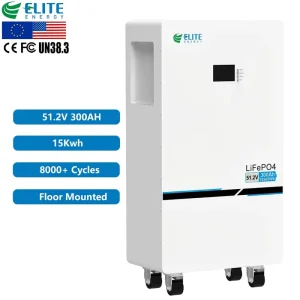 51.2V 300Ah Floor Standing Home Energy Storage System Lithium Ion Battery 48V 15KWh Solar Lifepo4 Batteries Pack