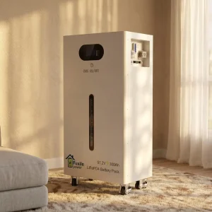 51.2V 300Ah LiFePO4 Battery 15.36kWh 6000 Cycles BMS Bluetooth Parallel 15 Units Floor-Standing