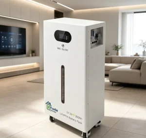 51.2V 300Ah LiFePO4 Home Solar Storage Battery Pack 15.36kWh with 6000 Cycles CAN RS485 Bluetooth for Inverter