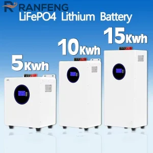 51.2V 300Ah LiFePO4 Lithium Battery 15kWh 10kWh Wall Mounted Home Energy Storage
