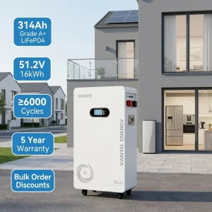 51.2V 300Ah Solar Lithium Battery for Home Energy Storage System 48V 314Ah 16kWh LiFePO4 Battery 15kWh