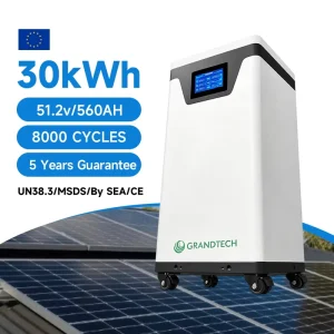 51.2V 30kWh All-in-One Solar System LiFePO4 Energy Powerwall 48V 16kWh 10kWh Lithium Battery Home Storage System