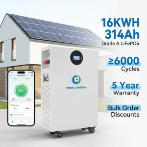 51.2V 314Ah Solar Lithium Battery Pack 16kwh Solar Energy System 51.2V 280Ah LiFePO4 Energy Storage Battery