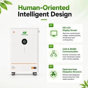 51.2V 314Ah Vertical LiFePO4 Storage Battery Wide Temperature Range 8000 Cycles for Africa Southeast Rural Off Grid Solar System