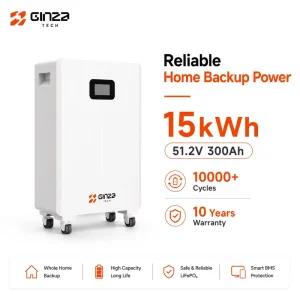 51.2V 330Ah LiFePO4 Battery 15kWh Deep Cycle Split Home Energy Storage System Hybrid Grid BMS Wall-Mounted Solar CAN