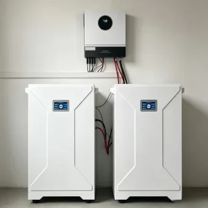 51.2V 400Ah 20kWh Hybrid Grid Wall-Mounted LiFePO4 Home Solar Storage Battery with CAN Communication
