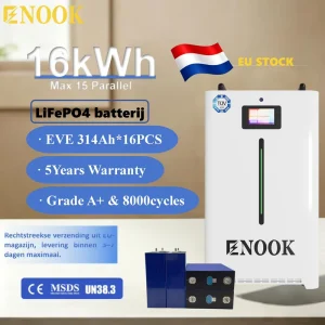 51.2V 48V Lifepo4 Battery Pack 16kwh 314ah Grade a Brand New Battery Solar Home Storage Netherlands