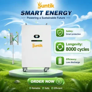 51.2V 600Ah 30kWh LiFePO4 Solar Battery Residential Energy Storage Lithium Battery Solar Power System for Home Backup Off Grid