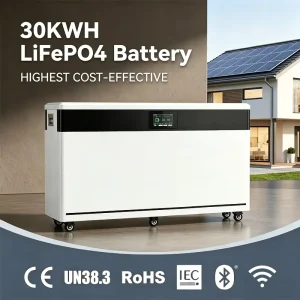 51.2V 600Ah 30kWh Lithium Battery, Split-Type Home Energy Storage LiFePO4 Battery for Home Emergency Backup