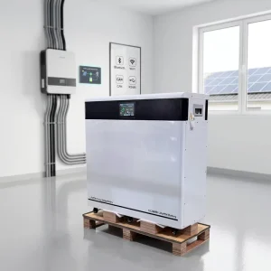 51.2V 800Ah 40kWh LiFePO4 Battery Pack Floor Standing with Wheels Grade a Cells 8000 Cycles for Off Grid Solar System TUV IEC
