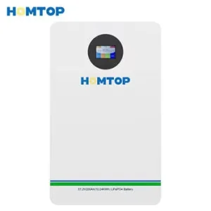 51.2V LiFePO4 Battery 10.24kWh Wall-Mounted Energy Storage Module with BMS for Home Solar System