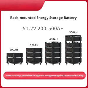 51.2V LiFePO4 Energy Storage Power Supply High Power Lithium Battery Pack Photovoltaic Energy Storage Power Generation System