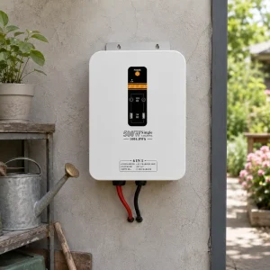 51.2V LiFePO4 Wall Mounted Battery Home Energy Storage System With LCD Display for Solar Backup and UPS Residential Energy