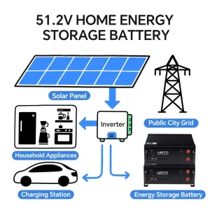 51.2V Off Grid Home Energy Storage Portable Power Station 10000 Watts Solar Generator 3000W 5000W 10000W Lithium Batteries