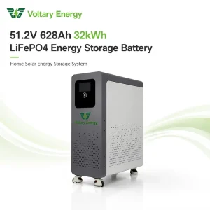 51.2V628Ah 32KWh Lifepo4 Photovoltaic Solar Home Energy Storage Lithium Battery with Wheels Touch Screen Mobile
