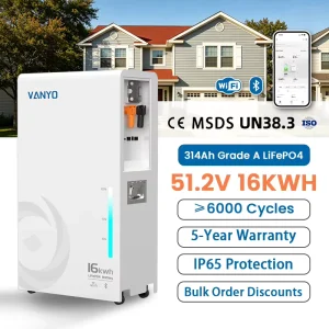 51.2v 314ah Solar Lithium Home Energy Storage System 48v 300ah 16kwh Lifepo4 Battery 15kwh