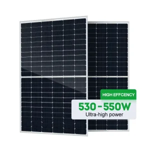 购买530 555W单晶PERC半电池硅太阳能电池板500W系统并网家用商业工业用5KW 30KW